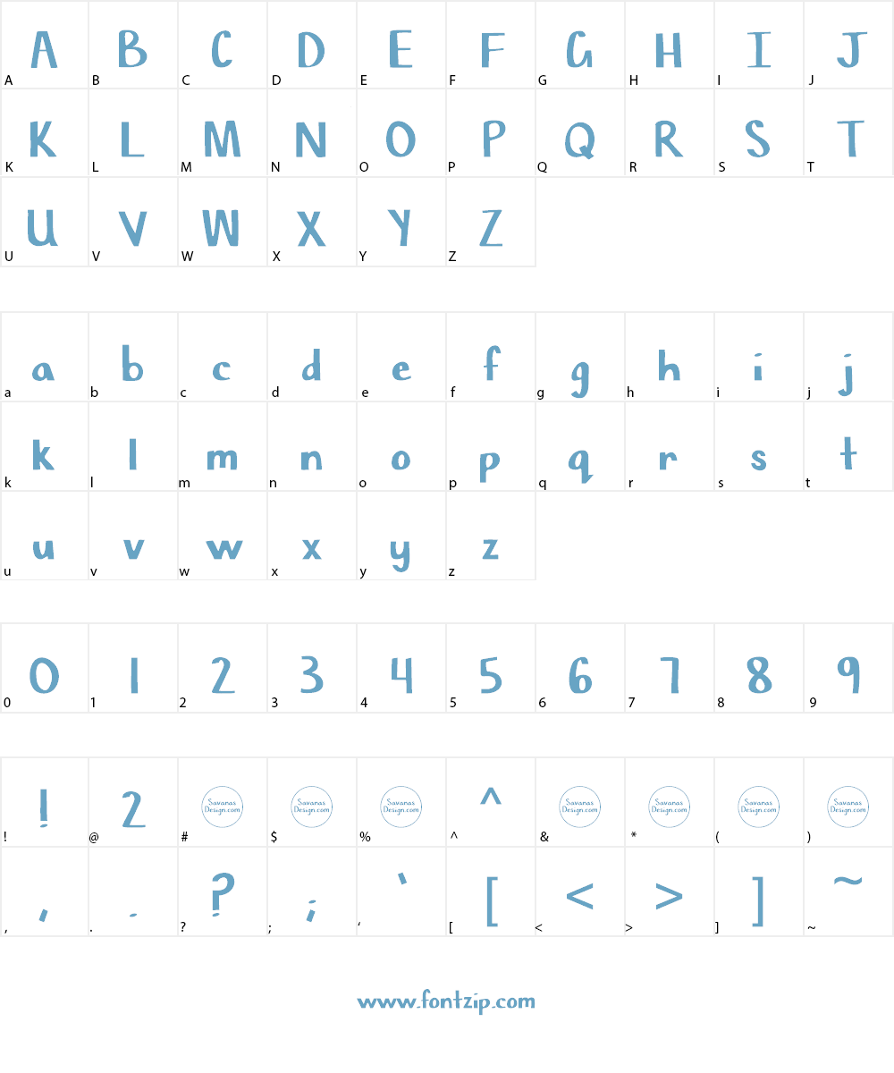 Chisel Mark Font Character